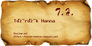 Török Hanna névjegykártya